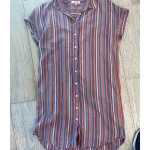Madewell Striped Shirt Dress (size S)